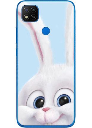 Чохол силіконовий з картинкою на xiaomi redmi 9c (кролик сніжок)