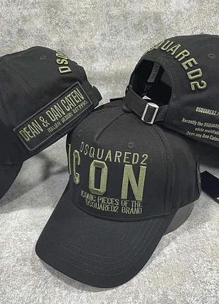 Кепка dsquared2, бейсболка dsquared2, чоловіча бейсболка, кепка унісекс, брендова кепка, модна кепка