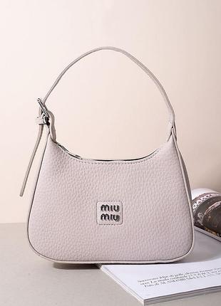 Женская сумка miu мiu багет, сумка миу миу, брендовая сумка, клатч, кросс боди, сумка через плечо розовый
