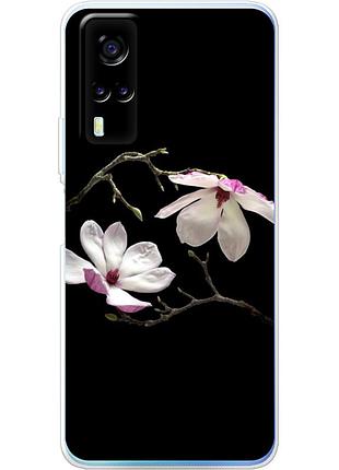 Чехол силиконовый с картинкой на vivo y53s (цветок, монголия)