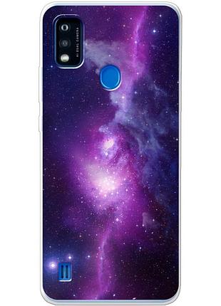 Чохол силіконовий з картинкою на zte blade a51 (космос)