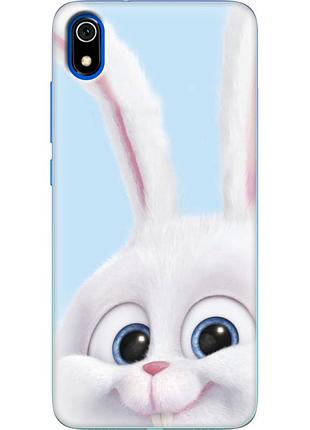 Чохол силіконовий з картинкою на xiaomi redmi 7a (кролик сніжок)