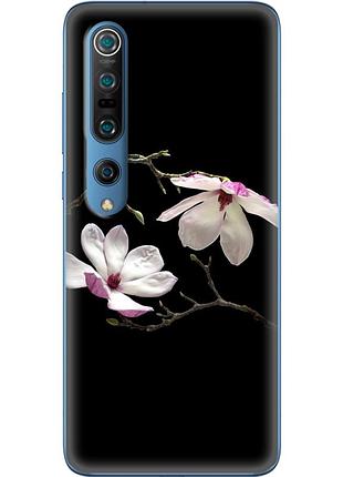 Чехол силиконовый с картинкой на xiaomi mi 10 pro (цветок, монголия)