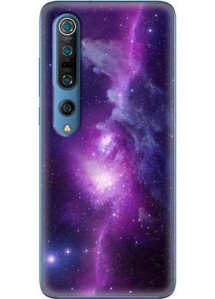 Чехол силиконовый с картинкой на xiaomi mi 10 pro (космос)
