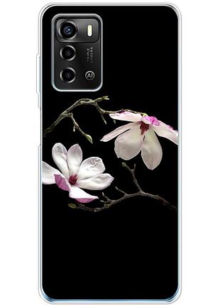 Чехол силиконовый с картинкой на zte blade a72 (цветок, монголия)