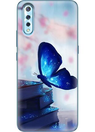 Чехол силиконовый с картинкой на vivo v17 neo (бабочка)