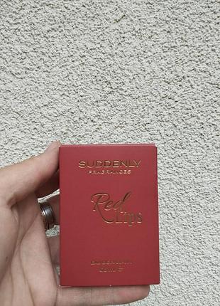 Жіноча парфумована вода suddenly red lips 50 мл – амбровий аромат, аналог baccarat rouge 540