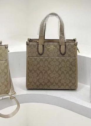 Женская сумка coach, сумка коач, вместительная сумка, сумка шоппер, шопер, shopper разные цвета