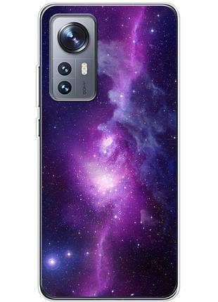 Чехол силиконовый с картинкой на xiaomi 12 (космос)