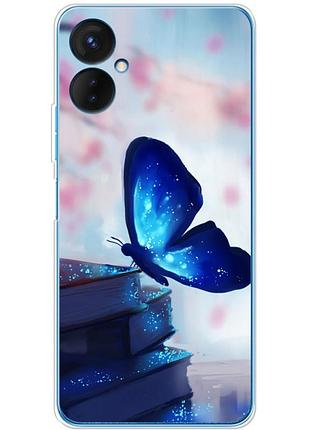 Чохол силіконовий з картинкою на tecno spark 9 pro (метелик)