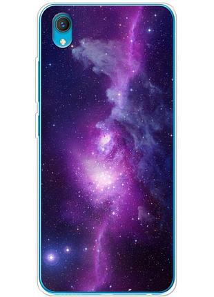 Чехол силиконовый с картинкой на vivo y1s (космос)