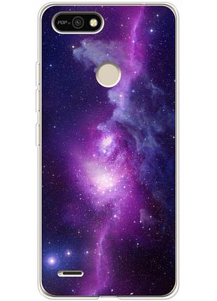 Чохол силіконовий з картинкою на tecno pop 2f (космос)