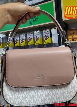 Сумка michael kors, сумка майкл корс, сумка з принтом майкл корс, крос-боді, сумка через плече, клатч бежевий