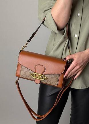 Женская сумка coach в расцветках, сумка коач, брендовая сумка, сумка на плечо, модная сумка черный