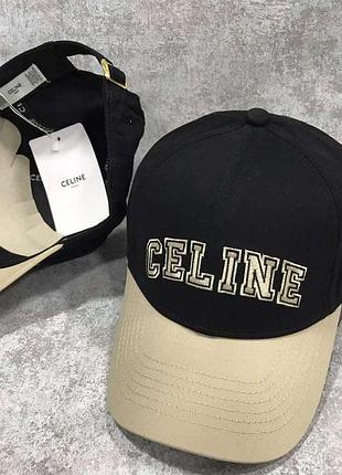 Кепка celine в расцветках, кепка селин, брендовая бейсболка, брендовая кепка, модная кепка, кеппи черный