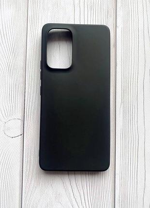 Силиконовый матовый чехол на samsung galaxy a53 4g / 5g черный