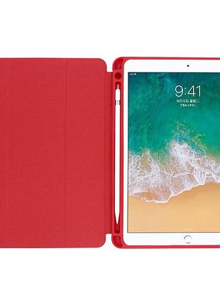 Чехол для ipad 10.2 (2019/20/21)/pro10.5(2017)/air 10.5 с креплением для стилуса apple pencil красный