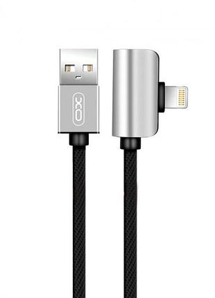 Кабель usb xo nb46 2в1 + переходник usb - lightning + lightning audio 1m (silver)