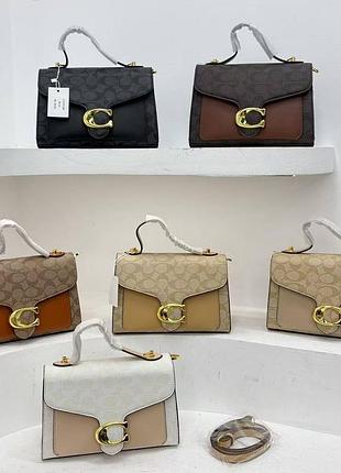 Женская сумка coach, сумка коач, сумка на плечо, кросс-боди, брендовая сумка