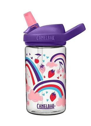 Дитяча пляшка camelbak kids eddy 0.4l (колір berry rainbow)