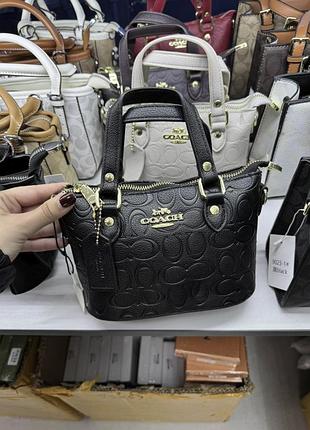 Женская сумка coach, сумка коач, cross body, модная сумка, сумка через плечо черный