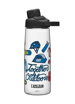 Спортивна фляга з магнітною кришкою camelbak tritan renew chute mag 0.75l (колір outside together)