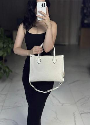 Женская сумка michael kors, сумка майкл корс, брендовая сумка, модная сумка, офисная сумка, шопер, шоппер молочный