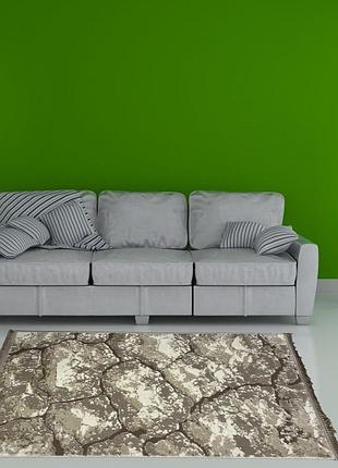 Ковер 2.0x3.0 м alaska с комбинированым ворсом и термоусадкой beige 08148a