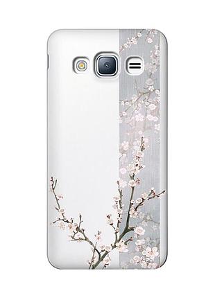 Прозорий чохол на samsung galaxy j3 2016 (j310) :: квітуча сакура (принт 285)