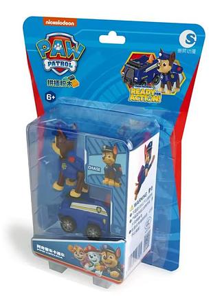Іграшка paw patrol гонщик чейз із машинкою, фігурка