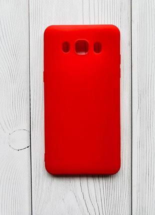 Силиконовый матовый чехол для samsung galaxy j5 (2016) j510 красный