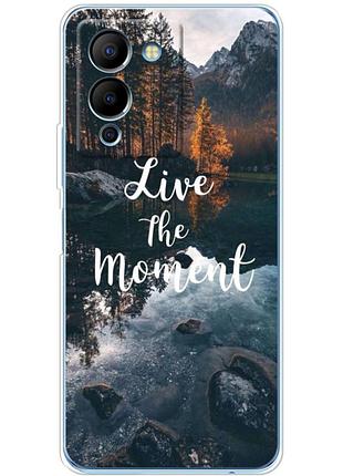 Чехол силиконовый с картинкой на infinix note 12 (g96) (природа, озеро в горах)