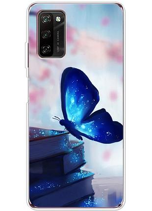 Чохол силіконовий з картинкою на blackview a100 (метелик)