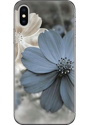 Чехол силиконовый с картинкой на iphone xs (цветок гербера)
