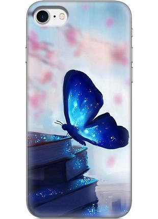 Чохол силіконовий з картинкою на iphone se 2020 (метелик)