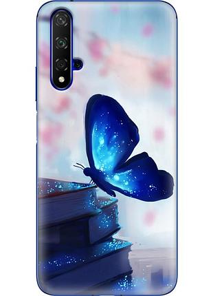 Чохол силіконовий з картинкою на huawei honor 20 (метелик)