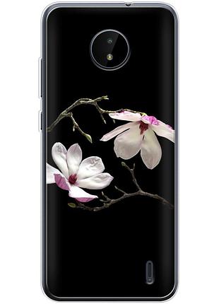 Чохол силіконовий з картинкою на nokia c20 (квітка, манголія)