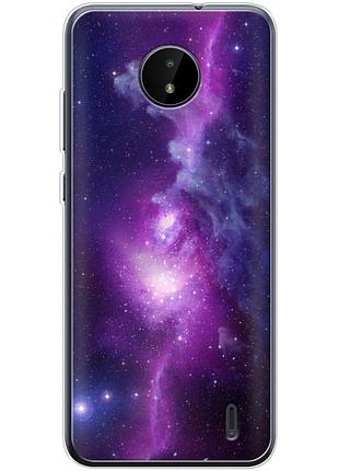 Чехол силиконовый с картинкой на nokia c20 (космос)