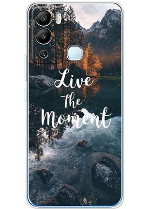Чехол силиконовый с картинкой на infinix hot 12i (природа, озеро в горах)