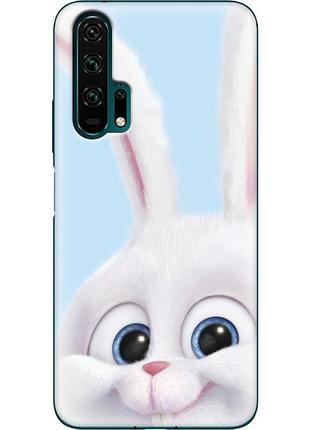 Чохол силіконовий з картинкою на huawei honor 20 pro (кролик сніжок)