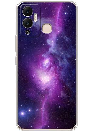 Чехол силиконовый с картинкой на infinix hot 12 play (космос)