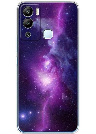 Чехол силиконовый с картинкой на infinix hot 12i (космос)