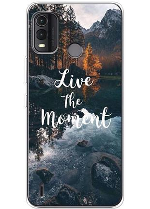 Чехол силиконовый с картинкой на nokia g11 plus (природа, озеро в горах)