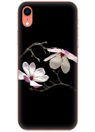 Чехол силиконовый с картинкой на iphone xr (цветок, монголия)