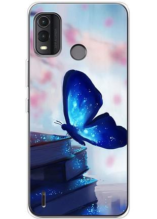 Чехол силиконовый с картинкой на nokia g11 plus (бабочка)
