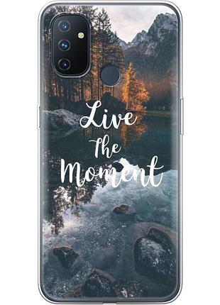 Чехол силиконовый с картинкой на oneplus nord n100 (природа, озеро в горах)