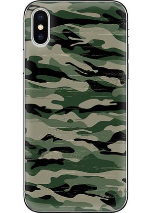 Чохол силіконовий з картинкою на iphone xs (патріотичний, камуфляж)