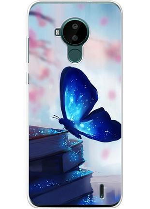 Чохол силіконовий з картинкою на nokia c30 (метелик)