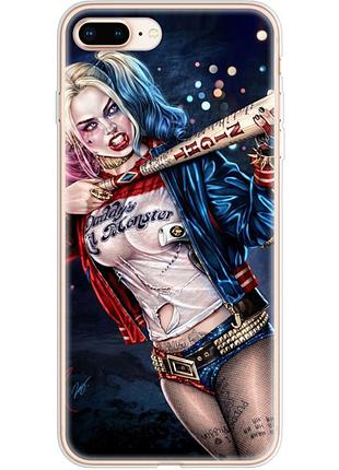 Чохол силіконовий з картинкою на iphone 8 plus (харли квинн, harley quinn)