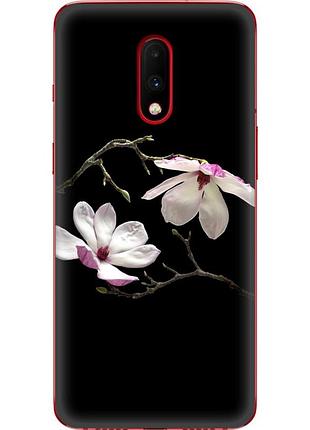 Чехол силиконовый с картинкой на oneplus 7 (цветок, монголия)